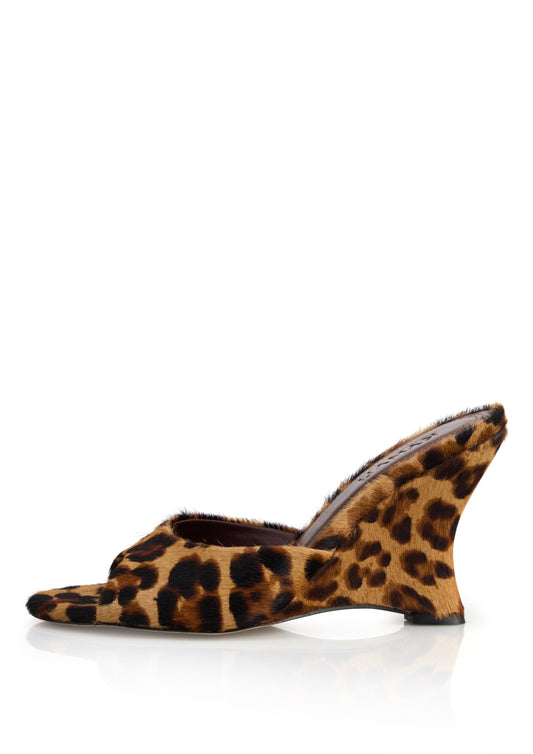 Lolita Leopard Wedge